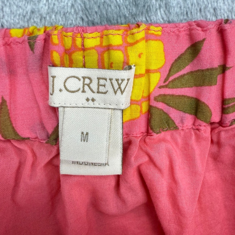 J.Crew Pink Pineapple Print Cotton Mini Skirt Womens Medium 37577 SP 17 - Picture 3 of 16